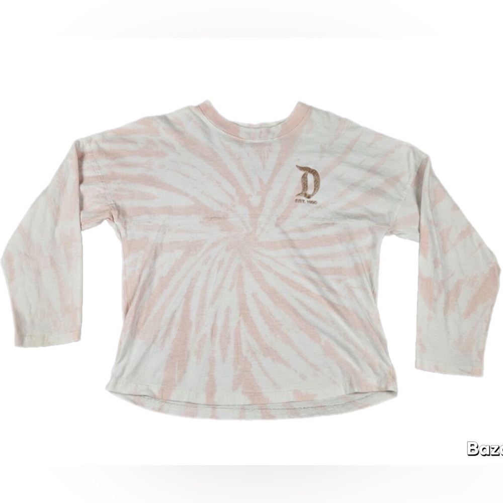 Women's Pink Tie-Dye Long Sleeve Tee spirit Jersey